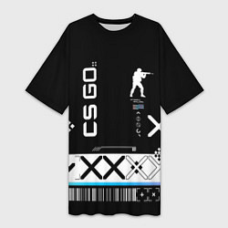 Женская длинная футболка Поток информации СS:GO