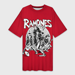 Женская длинная футболка BW Ramones