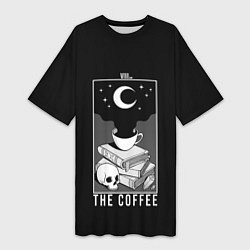 Женская длинная футболка The Coffee Occult