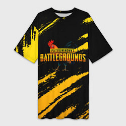 Женская длинная футболка Playerunknowns Battlegrounds: Петух