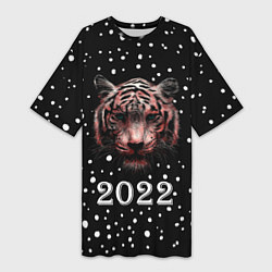 Женская длинная футболка New Year Immortal Tiger