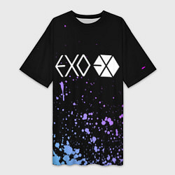 Женская длинная футболка EXO BAND - ЭХО