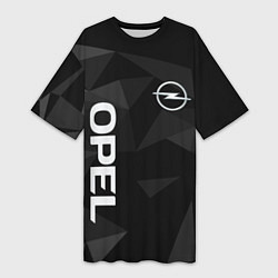Женская длинная футболка Опель, Opel геометрия