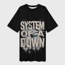 Женская длинная футболка System of a Down