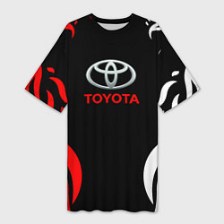 Женская длинная футболка Автомобиль Toyota