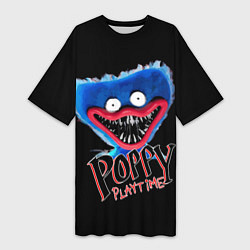 Футболка женская длинная Poppy Playtime, цвет: 3D-принт