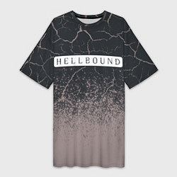 Женская длинная футболка HELLBOUND - Paint