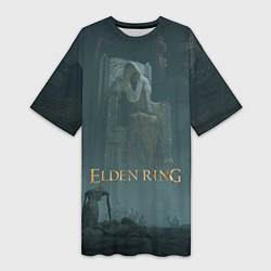 Женская длинная футболка Elden ring - Владыка на троне