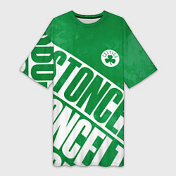Женская длинная футболка Бостон Селтикс, Boston Celtics
