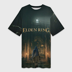 Женская длинная футболка Elden Ring - логово