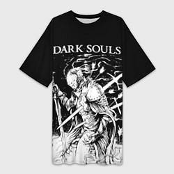 Женская длинная футболка Dark Souls, The Ashen One