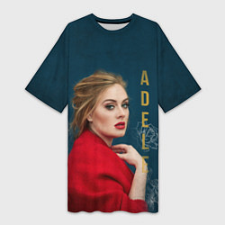 Женская длинная футболка Portrait Adele