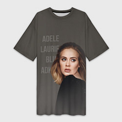 Женская длинная футболка Взгляд Адель