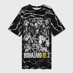 Женская длинная футболка Biohazard re3