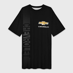 Женская длинная футболка Chevrolet, Chevrolet Боковая полоса
