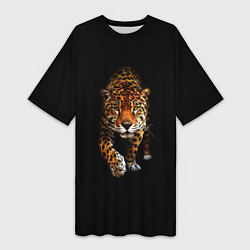 Женская длинная футболка Big Cat Leo
