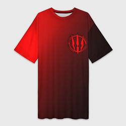 Женская длинная футболка ВЕДЬМАК 3 - Символ в Круге