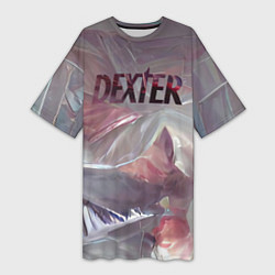 Женская длинная футболка Пленка Декстер