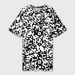 Женская длинная футболка Стиль QR код