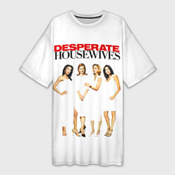 Женская длинная футболка Desperate Housewives белые платья