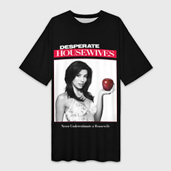 Футболка женская длинная Desperate Housewives Eva Longoria, цвет: 3D-принт