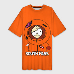 Футболка женская длинная South Park - Южный парк Кенни, цвет: 3D-принт