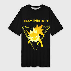 Женская длинная футболка Team Instinct - Pokemon GO