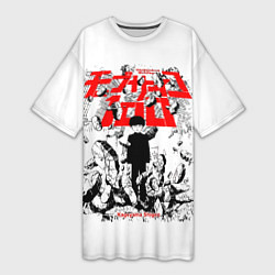 Женская длинная футболка Mob Psycho 100 - Kageyama Shigeo