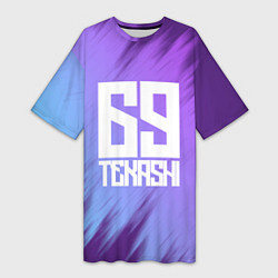 Женская длинная футболка 6IX9INE tekashi 69