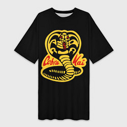 Женская длинная футболка Cobra Kai - Кобра Кай