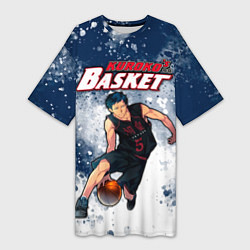 Женская длинная футболка Kuroko no Basuke, Aomine Daiki Дайки Аомине