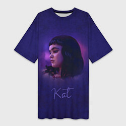 Женская длинная футболка Kat