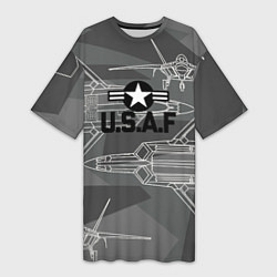 Женская длинная футболка U S Air force
