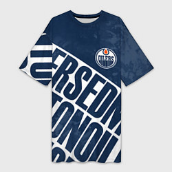 Женская длинная футболка Edmonton Oilers , Эдмонтон Ойлерз