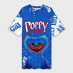 Женская длинная футболка Poppy Playtime поппи плейтайм хагги вагги