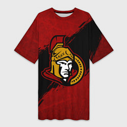 Женская длинная футболка Оттава Сенаторз , Ottawa Senators
