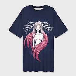Женская длинная футболка Дух леса Дух природы