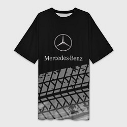 Женская длинная футболка Mercedes-Benz шины