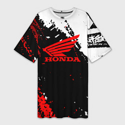 Женская длинная футболка Honda Logo Auto