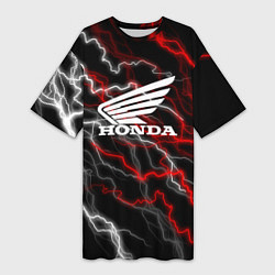 Женская длинная футболка Honda Разряд молнии