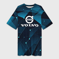Футболка женская длинная Volvo - Geometry, цвет: 3D-принт