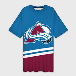 Женская длинная футболка Colorado Avalanche, Колорадо Эвеланш