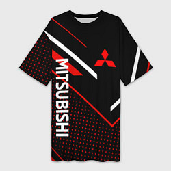 Женская длинная футболка Митсубиси, Mitsubishi Спорт