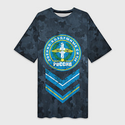 Женская длинная футболка Эмблема ВВС