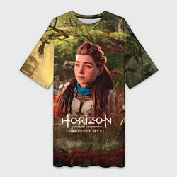 Женская длинная футболка Horizon Forbidden West Aloy