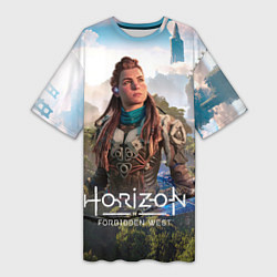 Женская длинная футболка Aloy Элой Horizon