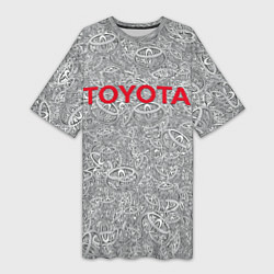 Женская длинная футболка TOYOTA PATTERN LOGO Z