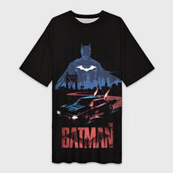 Женская длинная футболка Batman silhouette