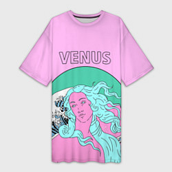 Женская длинная футболка Красота Венеры