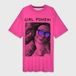 Женская длинная футболка Venus with glasses